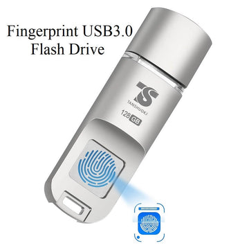 TANSHUOKJ 128GB Fingerprint USB3.0 Flash Drive, Biometric Security Protection Thumb Drive for PC/Smartphone/Laptop - Imported from UK